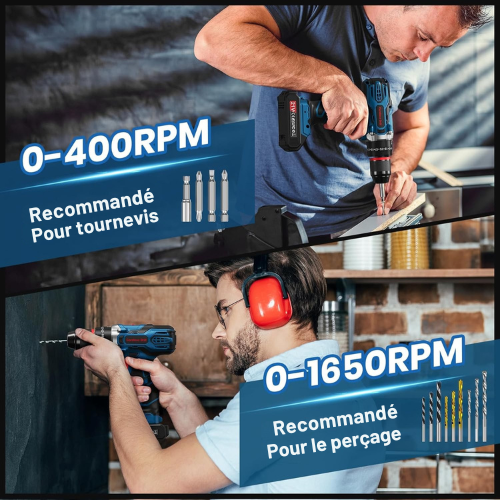 Akku-Schraubendreher mit vielfältigem Zubehör für Heimwerker (DIY)