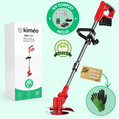 D80 PRO Akku-Freischneider mit hoher Leistung – zum Schneiden von Gras, Sträuchern und dicken Ästen