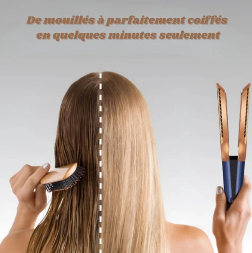 Lissora™ – Lisseur-Séchoir 2-en-1 à Technologie Ionique.