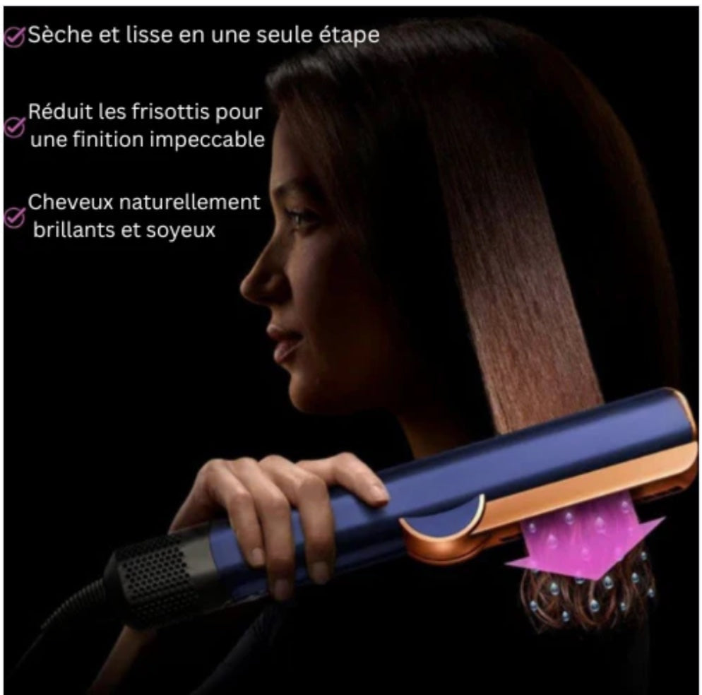 Lissora™ – Lisseur-Séchoir 2-en-1 à Technologie Ionique.